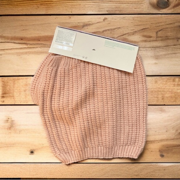 2/$25 NEW H & M Beanie and Tube Scarf Set Conscious 5T/7 Pink Gold Flecks Bow - Picture 2 of 5